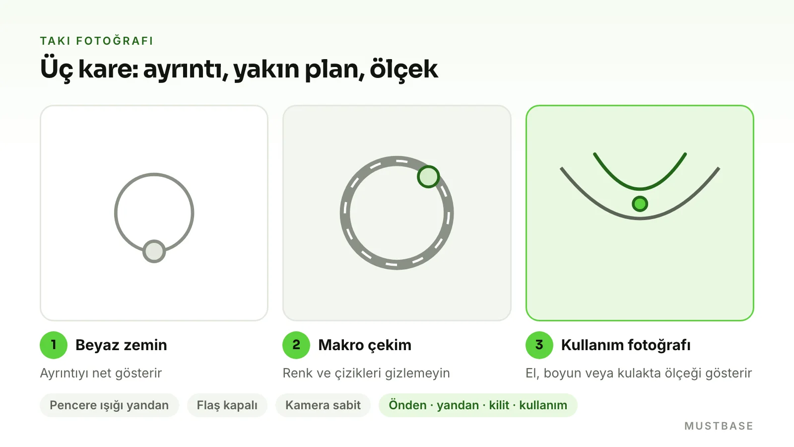 Telefonla takı fotoğrafı çekme